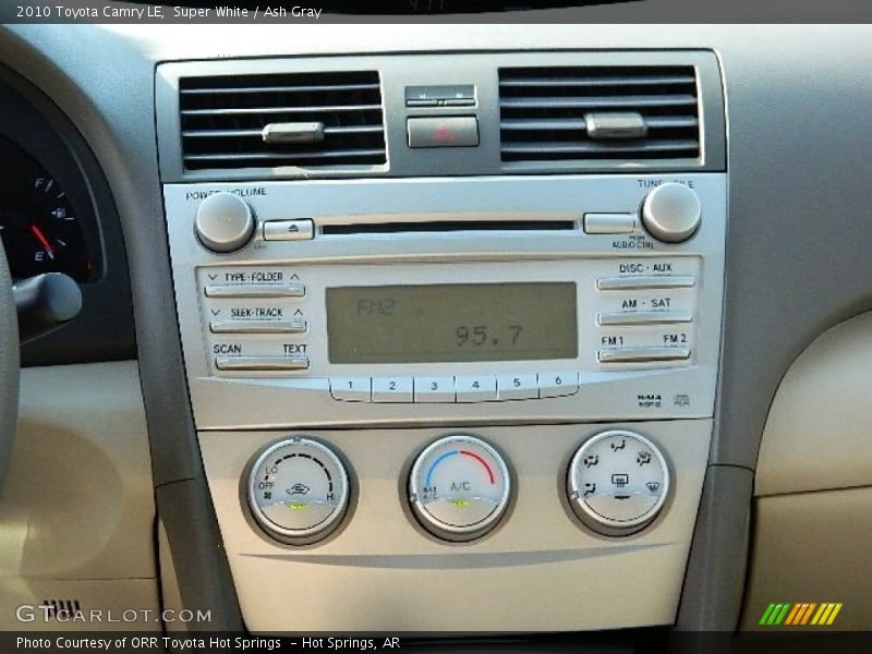 Super White / Ash Gray 2010 Toyota Camry LE