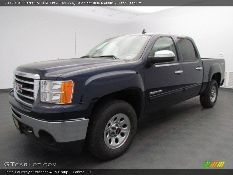 Midnight Blue Metallic / Dark Titanium 2012 GMC Sierra 1500 SL Crew Cab 4x4