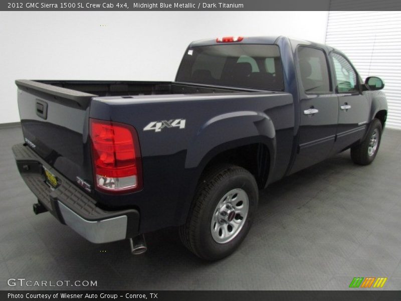 Midnight Blue Metallic / Dark Titanium 2012 GMC Sierra 1500 SL Crew Cab 4x4