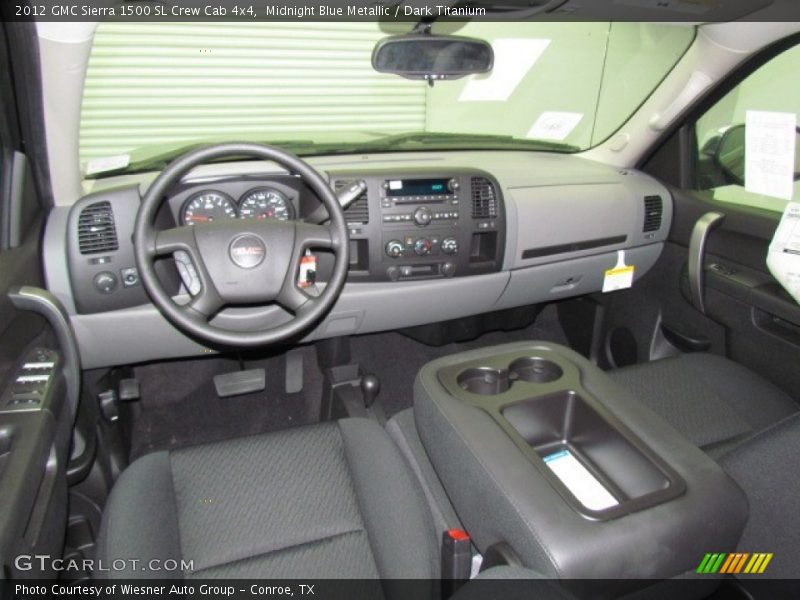 Midnight Blue Metallic / Dark Titanium 2012 GMC Sierra 1500 SL Crew Cab 4x4