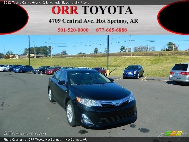 Attitude Black Metallic / Ivory 2012 Toyota Camry Hybrid XLE