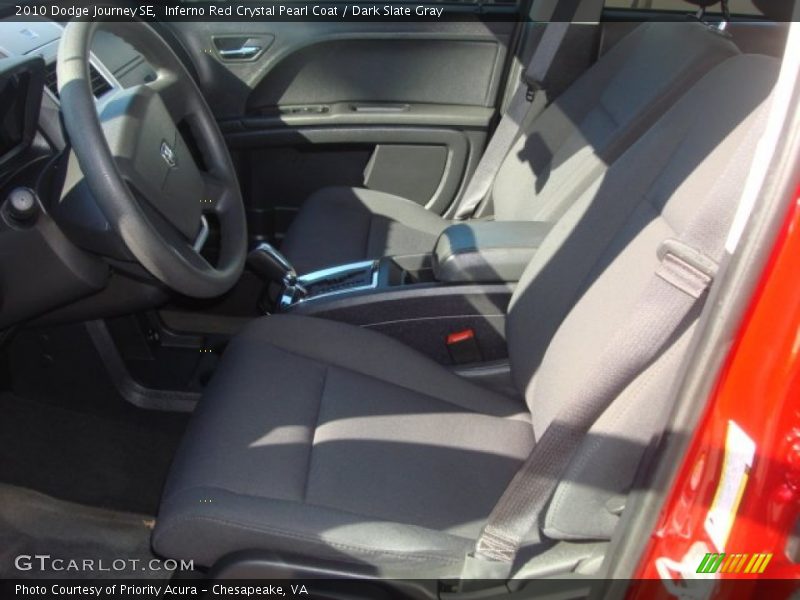 Inferno Red Crystal Pearl Coat / Dark Slate Gray 2010 Dodge Journey SE