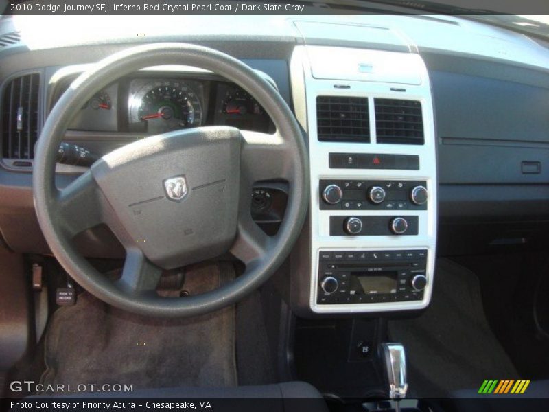 Inferno Red Crystal Pearl Coat / Dark Slate Gray 2010 Dodge Journey SE