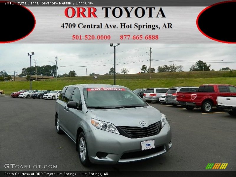 Silver Sky Metallic / Light Gray 2011 Toyota Sienna