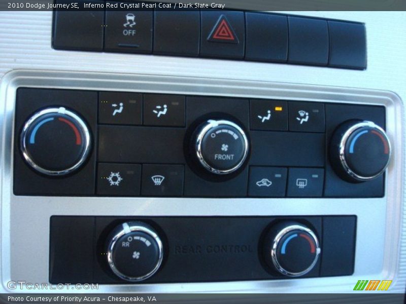 Inferno Red Crystal Pearl Coat / Dark Slate Gray 2010 Dodge Journey SE