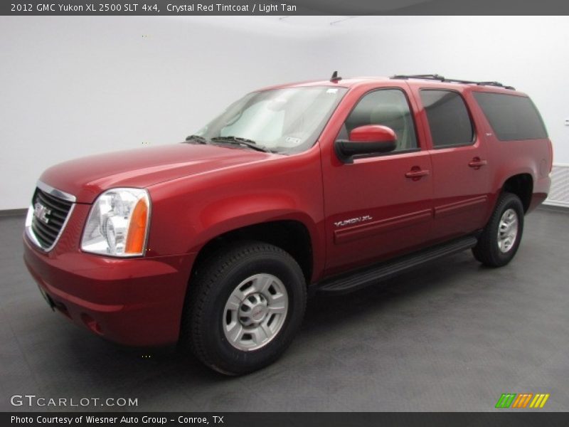 Crystal Red Tintcoat / Light Tan 2012 GMC Yukon XL 2500 SLT 4x4