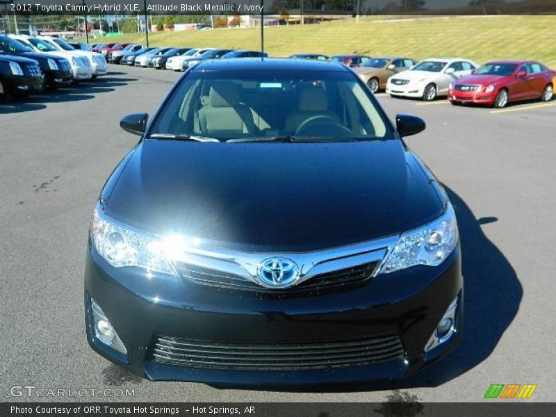 Attitude Black Metallic / Ivory 2012 Toyota Camry Hybrid XLE