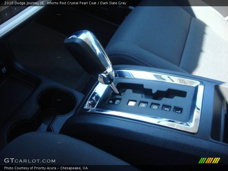 Inferno Red Crystal Pearl Coat / Dark Slate Gray 2010 Dodge Journey SE