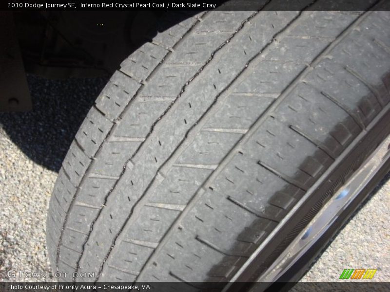 Inferno Red Crystal Pearl Coat / Dark Slate Gray 2010 Dodge Journey SE