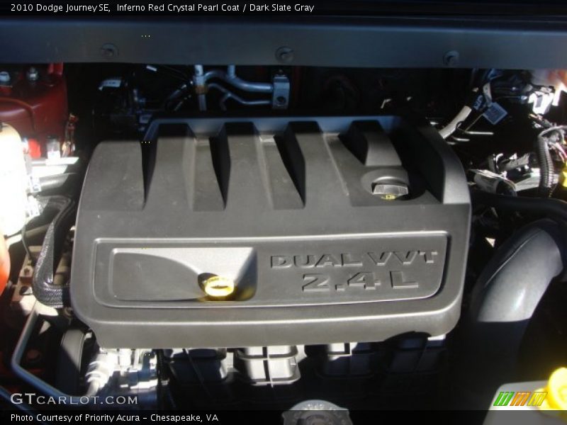 Inferno Red Crystal Pearl Coat / Dark Slate Gray 2010 Dodge Journey SE