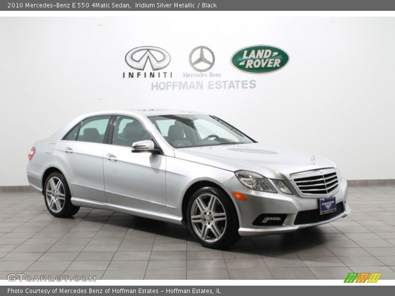 Iridium Silver Metallic / Black 2010 Mercedes-Benz E 550 4Matic Sedan