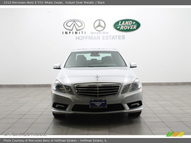 Iridium Silver Metallic / Black 2010 Mercedes-Benz E 550 4Matic Sedan