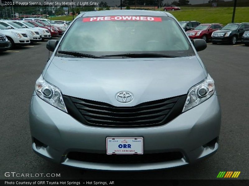 Silver Sky Metallic / Light Gray 2011 Toyota Sienna