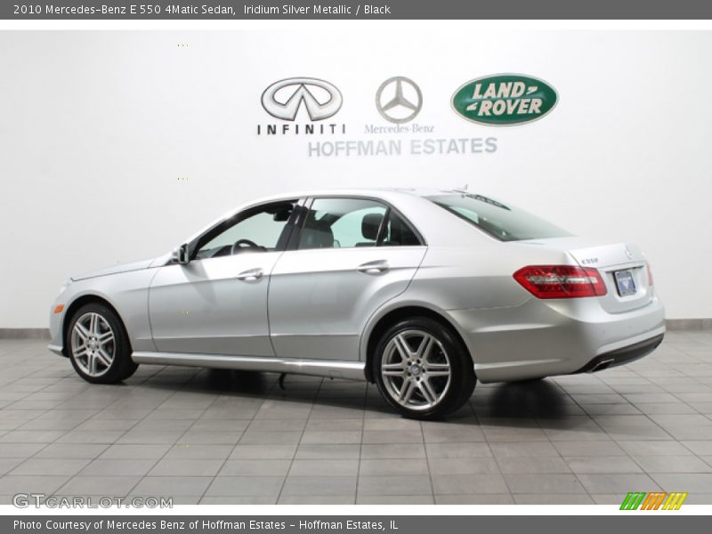 Iridium Silver Metallic / Black 2010 Mercedes-Benz E 550 4Matic Sedan