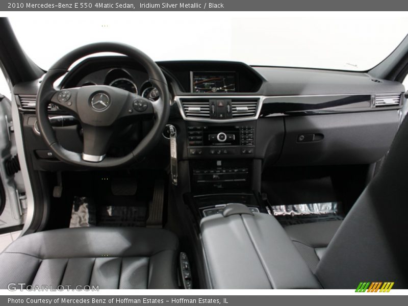 Iridium Silver Metallic / Black 2010 Mercedes-Benz E 550 4Matic Sedan