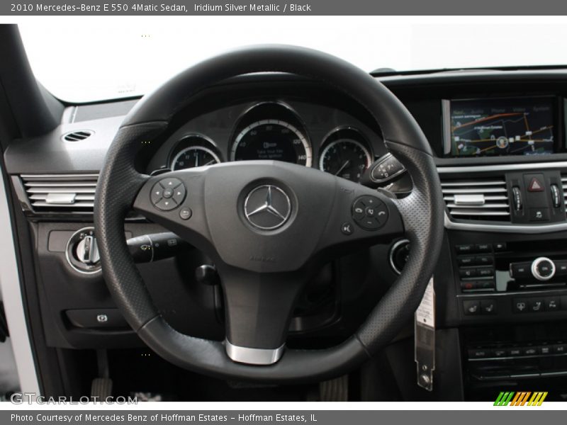Iridium Silver Metallic / Black 2010 Mercedes-Benz E 550 4Matic Sedan