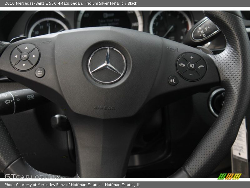 Iridium Silver Metallic / Black 2010 Mercedes-Benz E 550 4Matic Sedan