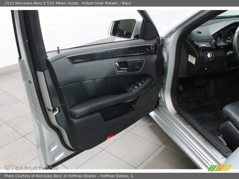 Iridium Silver Metallic / Black 2010 Mercedes-Benz E 550 4Matic Sedan