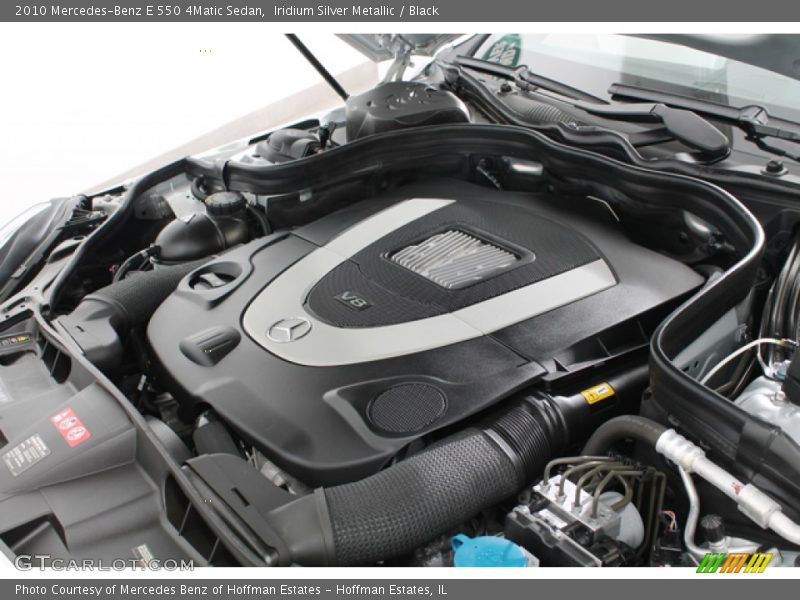 Iridium Silver Metallic / Black 2010 Mercedes-Benz E 550 4Matic Sedan