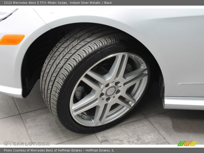 Iridium Silver Metallic / Black 2010 Mercedes-Benz E 550 4Matic Sedan