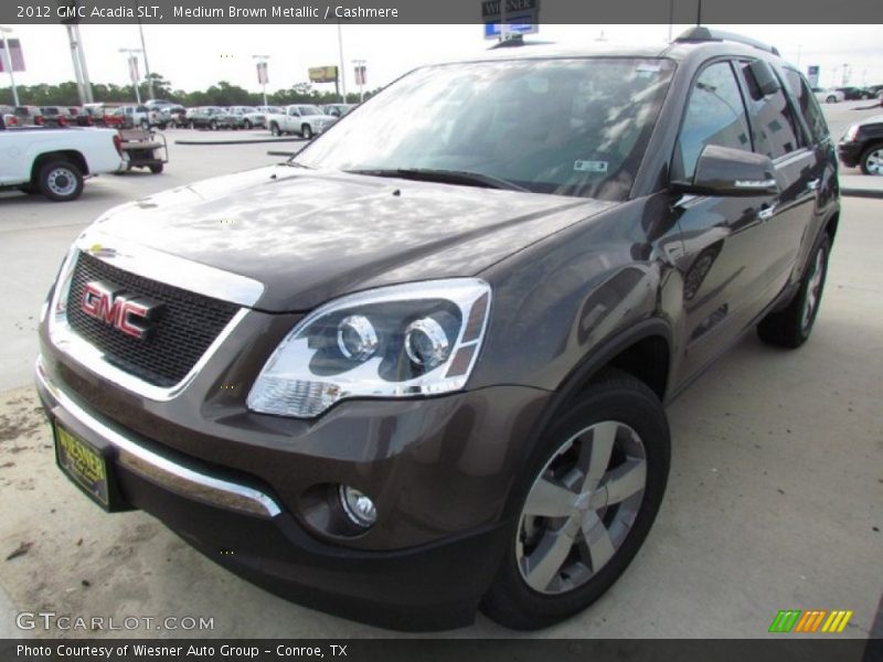Medium Brown Metallic / Cashmere 2012 GMC Acadia SLT