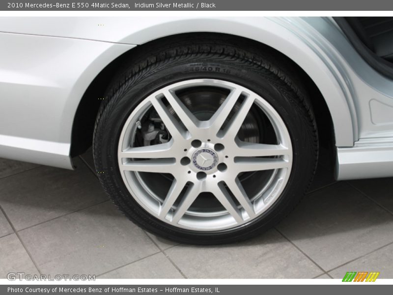 Iridium Silver Metallic / Black 2010 Mercedes-Benz E 550 4Matic Sedan