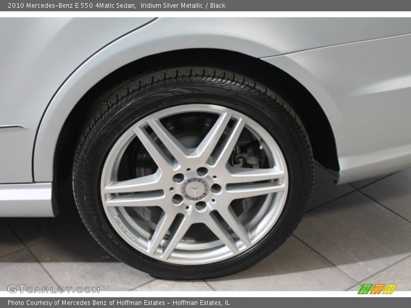 Iridium Silver Metallic / Black 2010 Mercedes-Benz E 550 4Matic Sedan