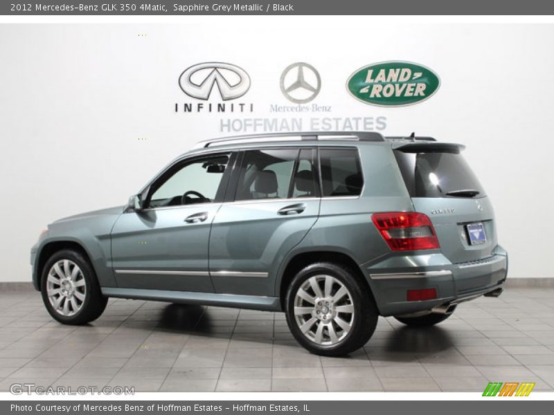 Sapphire Grey Metallic / Black 2012 Mercedes-Benz GLK 350 4Matic