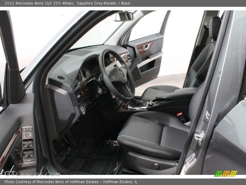 Sapphire Grey Metallic / Black 2012 Mercedes-Benz GLK 350 4Matic