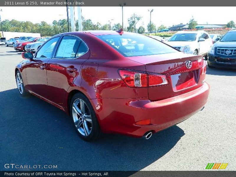 Matador Red Mica / Black 2011 Lexus IS 250