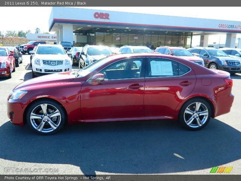 Matador Red Mica / Black 2011 Lexus IS 250