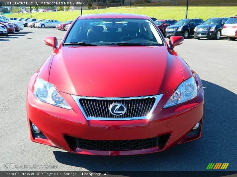 Matador Red Mica / Black 2011 Lexus IS 250