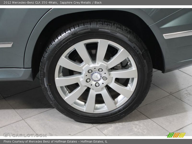 Sapphire Grey Metallic / Black 2012 Mercedes-Benz GLK 350 4Matic