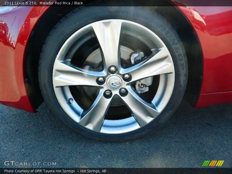 Matador Red Mica / Black 2011 Lexus IS 250
