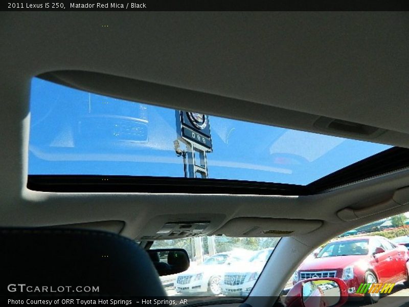 Matador Red Mica / Black 2011 Lexus IS 250