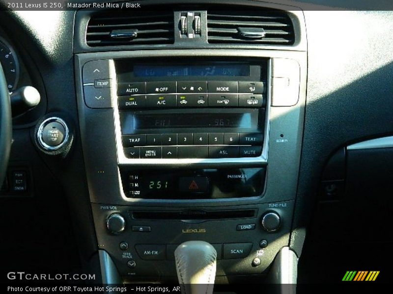 Matador Red Mica / Black 2011 Lexus IS 250