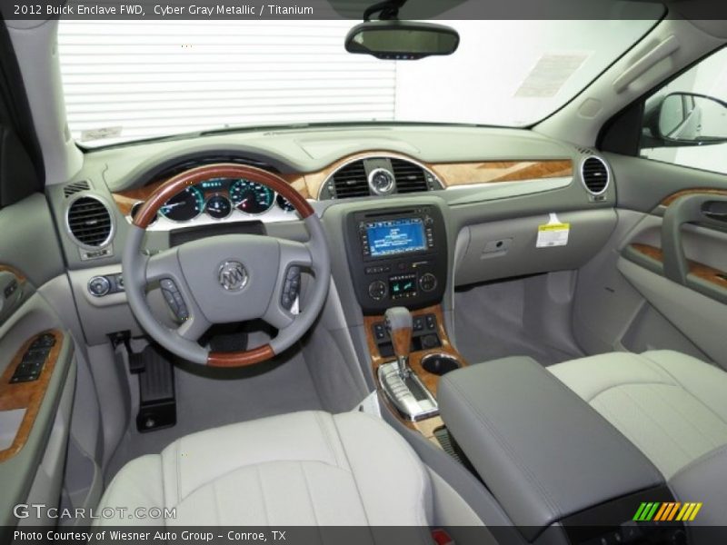 Cyber Gray Metallic / Titanium 2012 Buick Enclave FWD