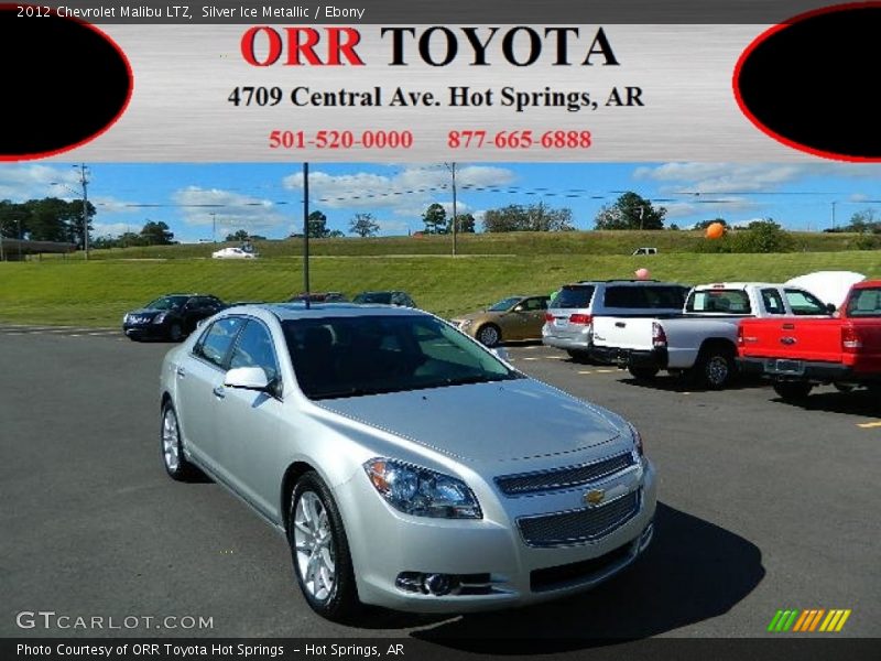 Silver Ice Metallic / Ebony 2012 Chevrolet Malibu LTZ