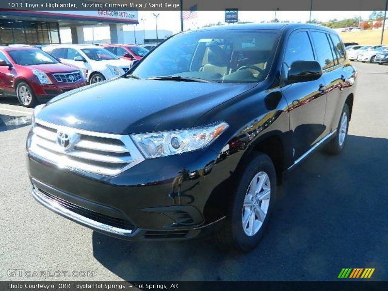 Sizzling Crimson Mica / Sand Beige 2013 Toyota Highlander