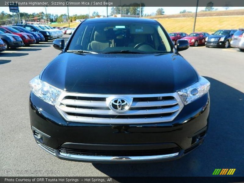 Sizzling Crimson Mica / Sand Beige 2013 Toyota Highlander