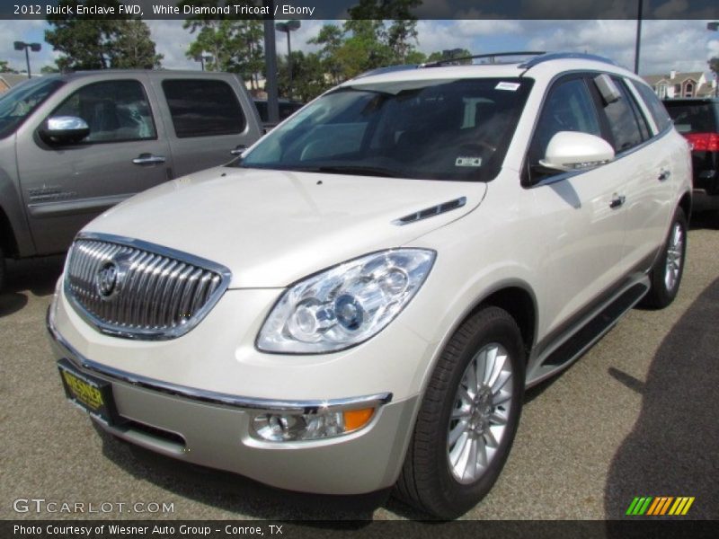 White Diamond Tricoat / Ebony 2012 Buick Enclave FWD