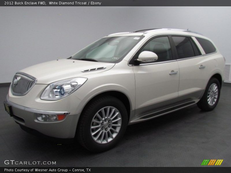 White Diamond Tricoat / Ebony 2012 Buick Enclave FWD