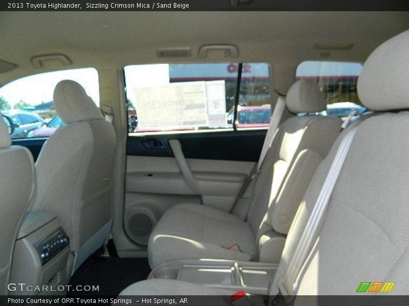 Sizzling Crimson Mica / Sand Beige 2013 Toyota Highlander