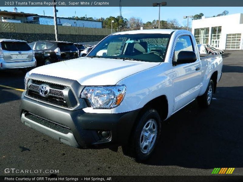 Super White / Graphite 2013 Toyota Tacoma Regular Cab