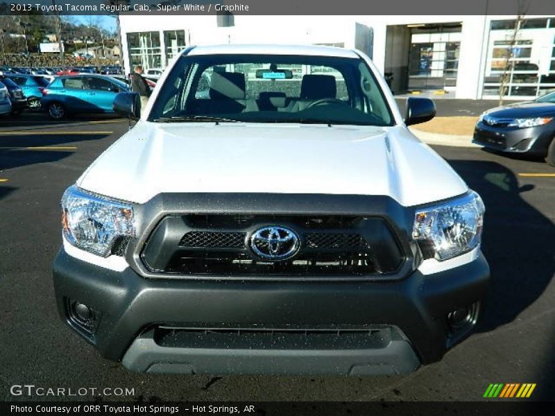 Super White / Graphite 2013 Toyota Tacoma Regular Cab