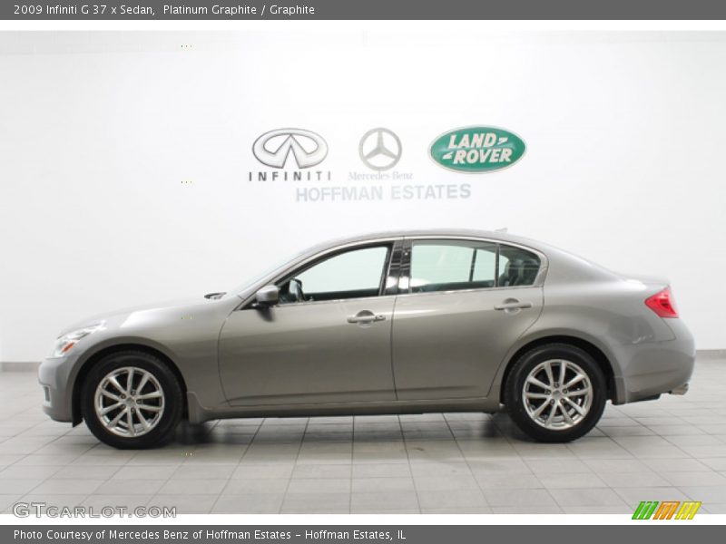 Platinum Graphite / Graphite 2009 Infiniti G 37 x Sedan