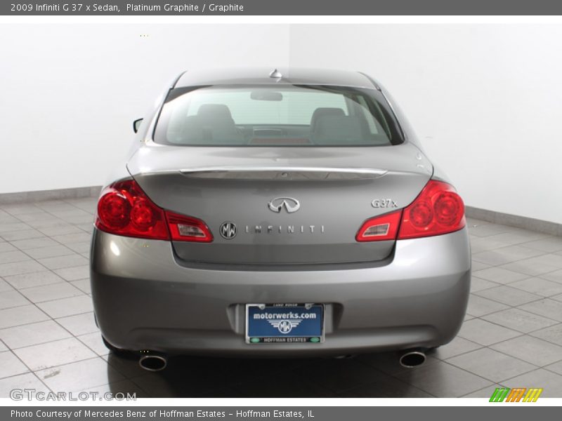 Platinum Graphite / Graphite 2009 Infiniti G 37 x Sedan