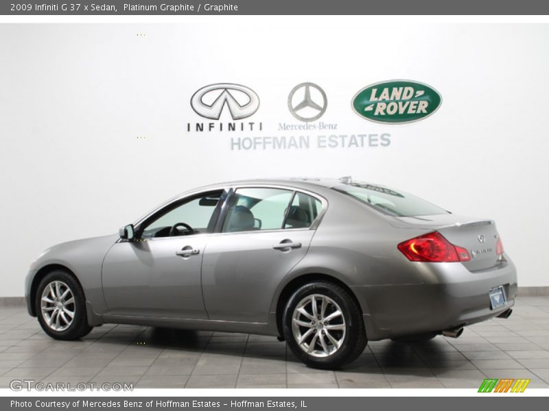 Platinum Graphite / Graphite 2009 Infiniti G 37 x Sedan