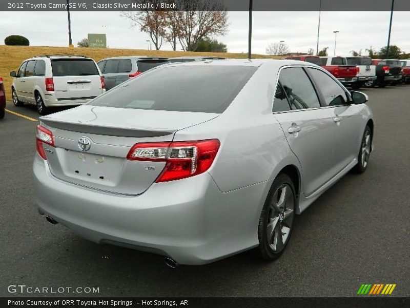 Classic Silver Metallic / Black 2012 Toyota Camry SE V6