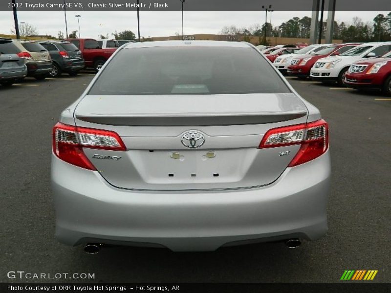 Classic Silver Metallic / Black 2012 Toyota Camry SE V6